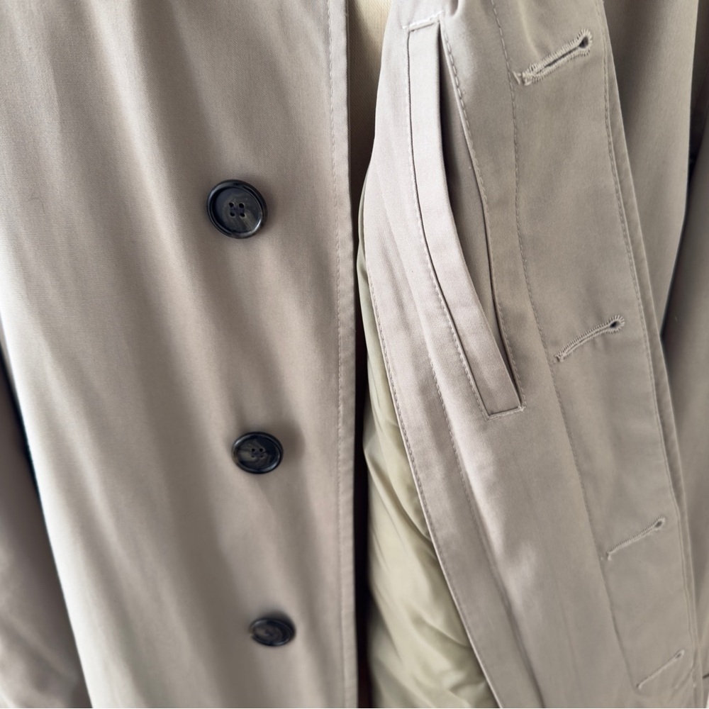 Men’s Vintage 90’s London Fog Insulated Trench Rain Coat - Picture 5 of 10